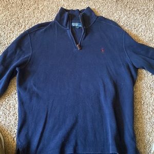 Blue Polo Quarter Zip Jacket
